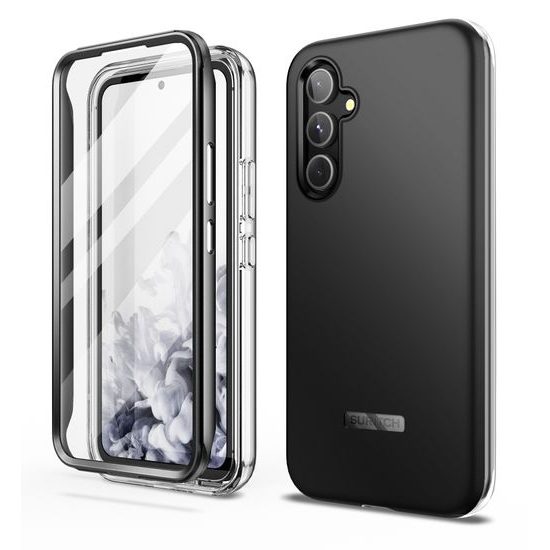 Suritch 360 Hoesje Samsung Galaxy A54 - Schokbestendig - met Screenprotector - Zwart