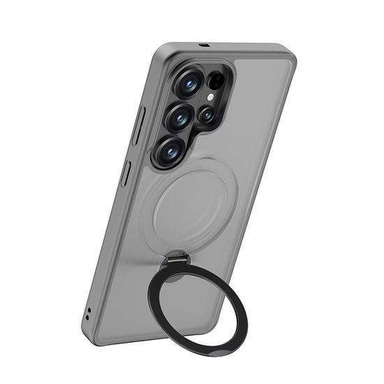 Benks Magnetic Mist custodia con supporto, Samsung Galaxy S26 Ultra, grigio