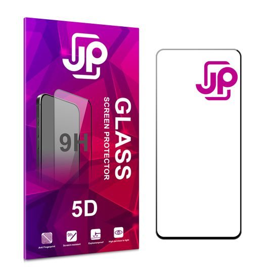 JP 5D zaščitno kaljeno steklo, Xiaomi Redmi Note 10, črno