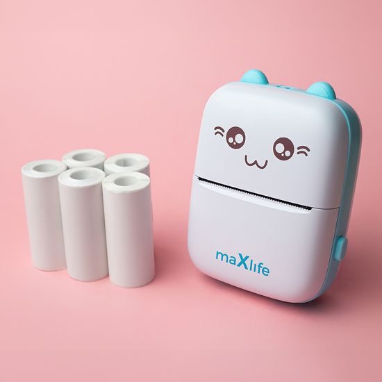 Maxlife MXTP-100 Bluetooth Θερμικός Εκτυπωτής, Μπλε