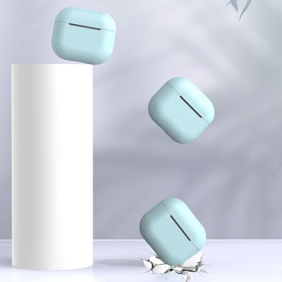 Silikónové mäkké púzdro na AirPods 2 / 1, modré (púzdro C)