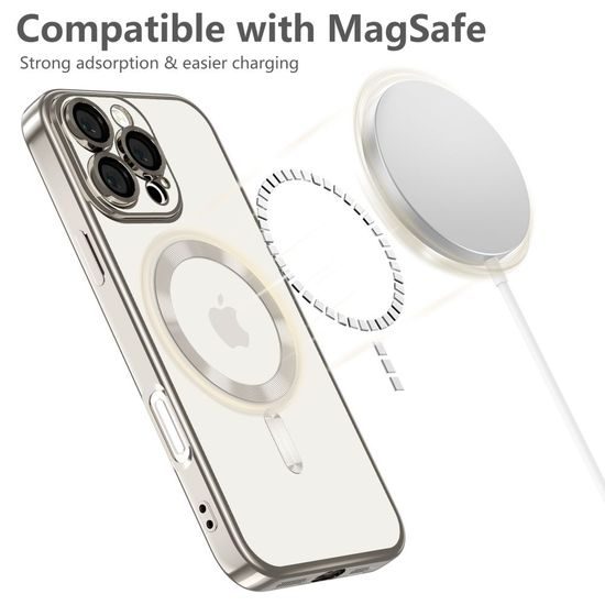 Tech-Protect MagFlex MagSafe iPhone 16 Pro Max, shiny titanium