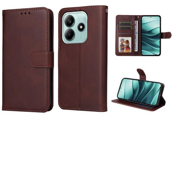 Μαγνητική Θήκη, Xiaomi Redmi Note 14 5G, καφέ