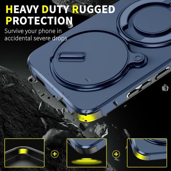 Camslide Stand maska, Xiaomi Redmi Note 15 Pro Plus 5G, plava