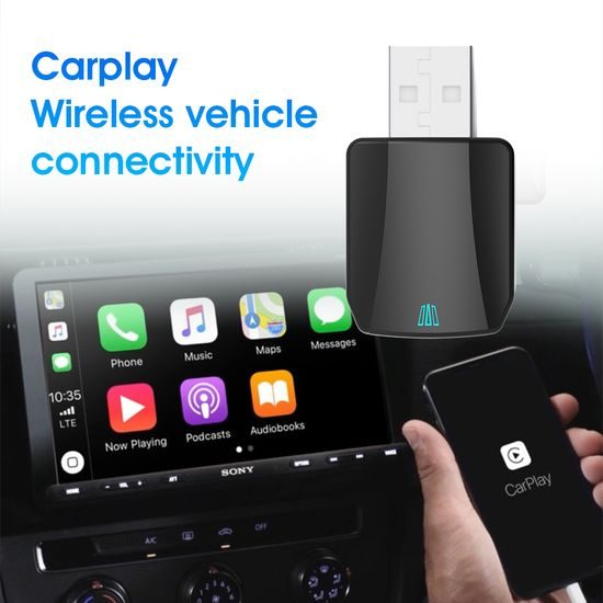 Ασύρματος Προσαρμογέας για CarPlay και Android Auto, Plug & Play, ABS, CA15