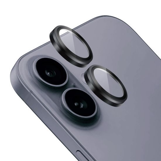 JP Camring Fit, προστατευτικό τζαμάκι για φακό κάμερας, iPhone 17, μαύρο