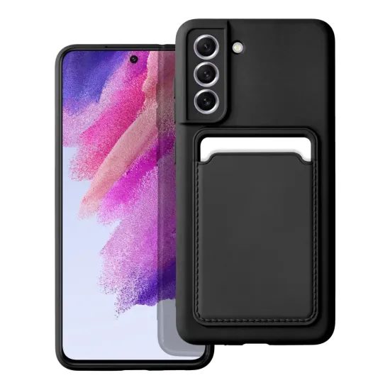 Husă Card Case, Samsung Galaxy S21 FE, neagră