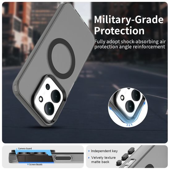 Techsuit CandyCase MagSafe, Xiaomi Redmi 15C 4G / 5G / Poco C85 4G, μαύρο