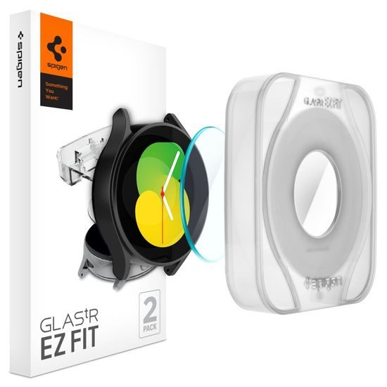 Spigen Glas.TR EZ Fit Kaljeno staklo 2 komada, Samsung Galaxy Watch 4 / 5 (44 mm)