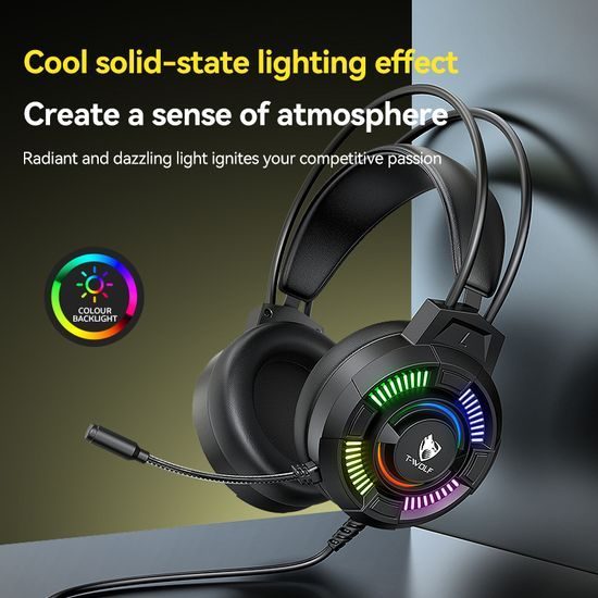 T-WOLF H140 RGB Gaming Headset sluchátka
