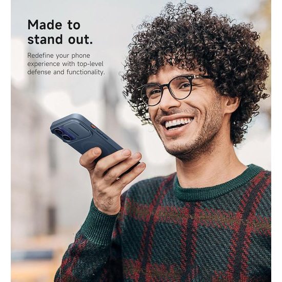 Suritch MagSafe Kickstand Camprotector Θήκη iPhone 16 Plus, μπλε