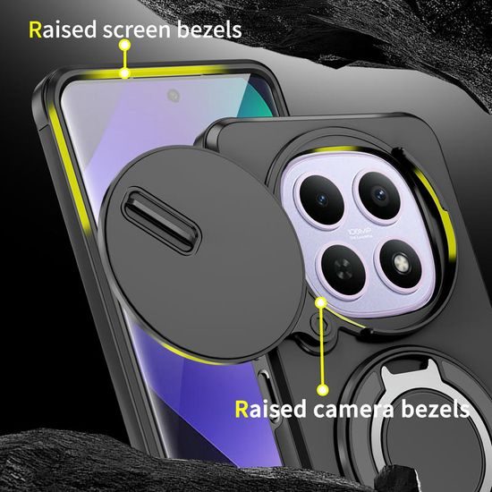 Θήκη Camslide Stand, Xiaomi Redmi Note 15 5G, μαύρη