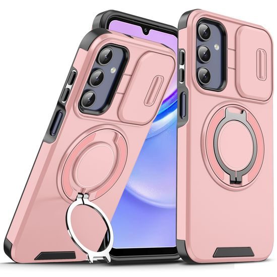 Camslide Stand obal, Samsung Galaxy A15, ružový