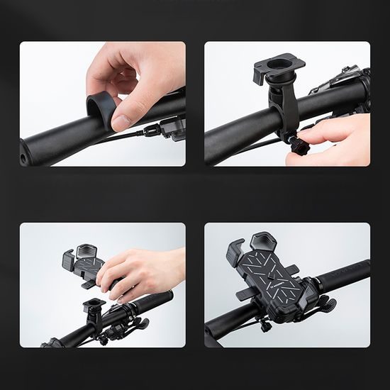 Wozinsky WUD-01B Suport telefon pentru ghidon, negru