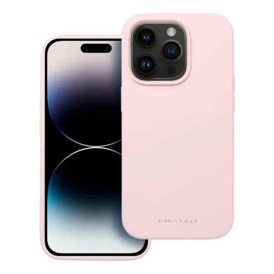 Roar Cloud-Skin, iPhone 14 Pro, svetlo roza