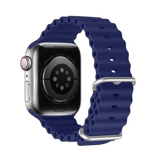 Pašček Dux Ducis, Apple Watch 8 / 7 / 6 / 5 / 4 / 3 / 2 / SE (41 / 40 / 38 mm), moder