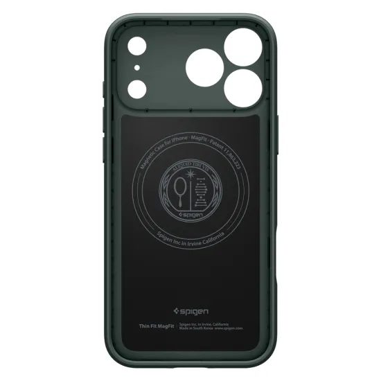 Spigen Thin Fit MagSafe, iPhone 17 Pro / 18 Pro, zelený