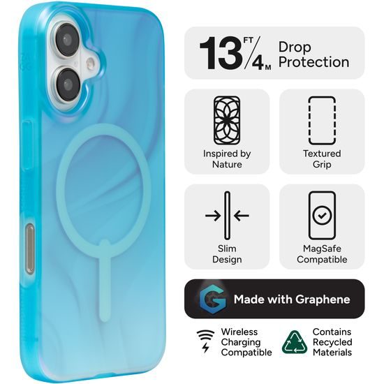 ZAGG Milan Snap προστατευτικό κάλυμμα, iPhone 16 Plus, ουράνιο τόξο