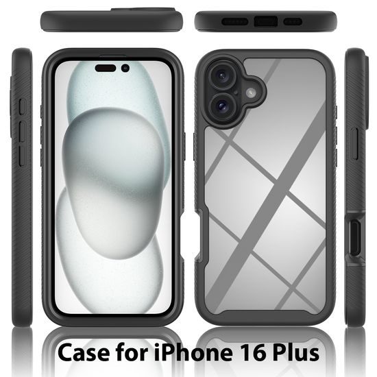 JP Defense360 etui, iPhone 16 Plus, czarny