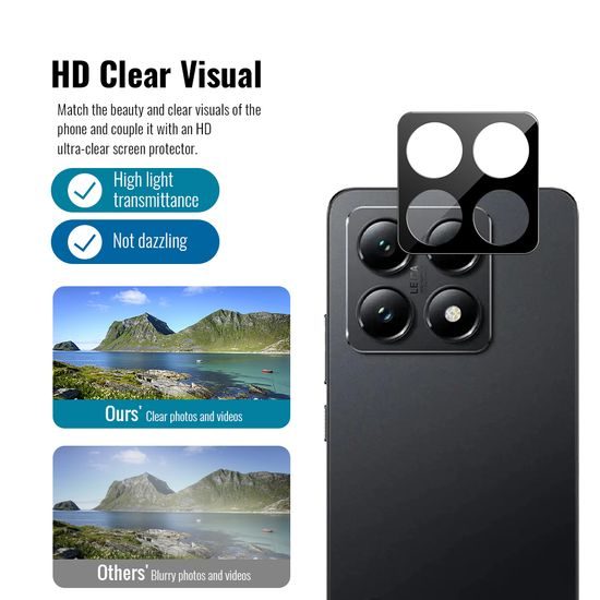 JP 5D Combo pack, Σετ 2 5D σκληρυμένων γυαλιών και 2 γυαλάκια για κάμερα, Xiaomi 14T