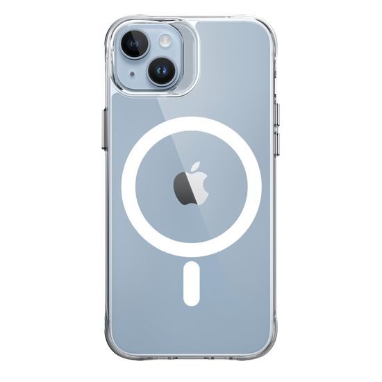 JP MagFit MagSafe etui z certyfikatem 3M SGS, iPhone 14 Plus / 15 Plus, przezroczysty