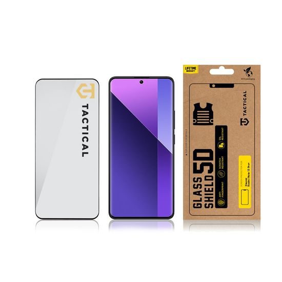 Tactical Glass Shield 5D steklo za Xiaomi Redmi Note 13 Pro Plus 5G, črno