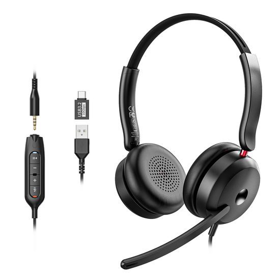 Onikuma X81 USB slušalke z mikrofonom, črne