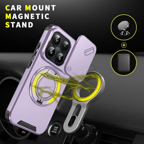 Husă Camslide Stand, Xiaomi 17, mov