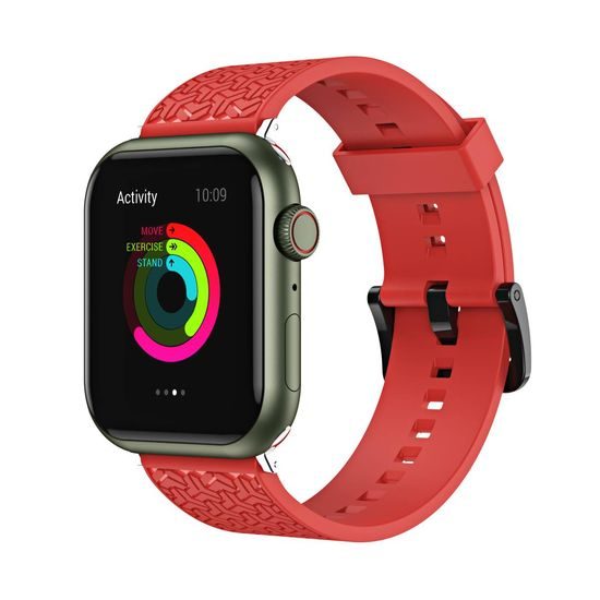 Strap Y remienok pre hodinky Apple Watch 7 / SE (41/40/38mm), červený