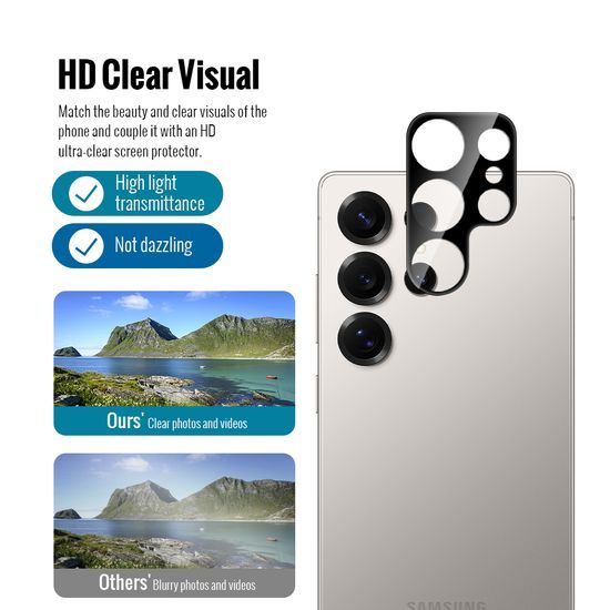 JP Combo pack, Sada 2 tvrzených skel a 2 sklíček na fotoaparát, Samsung Galaxy S26 Ultra