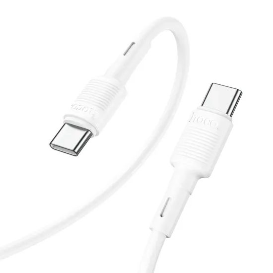 Hoco X83 USB-C – USB-C laidas, PD 3A 60W, 1 m, baltas