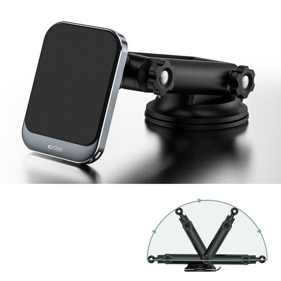 Tech-Protect MM15W-V2 Μαγνητική Βάση Στήριξης MagSafe για Αυτοκίνητο, 15W, Μαύρο