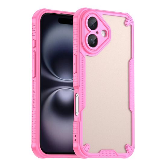ArmorShield Hybrid Case, iPhone 16, Rosa