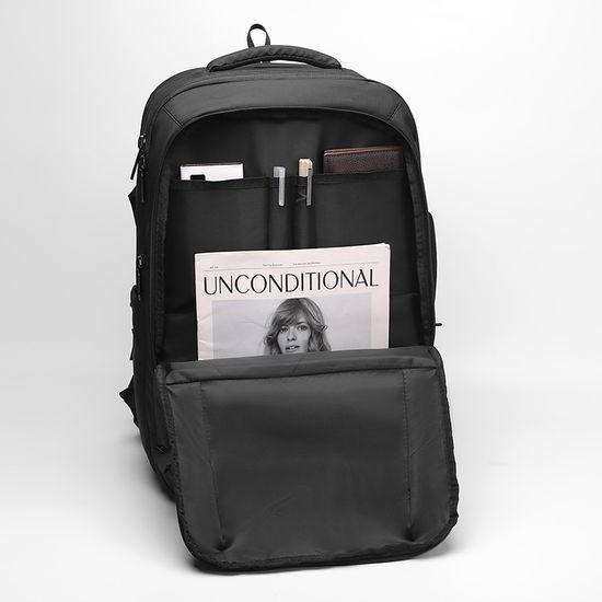 JP Batoh B23 s vákuovým kompresným vakom, 48*31*22~27 cm, čierny