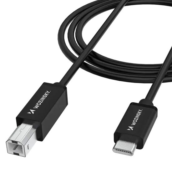 Wozinsky WKDDY1S καλώδιο USB-B – USB-C, 1 m, μαύρο