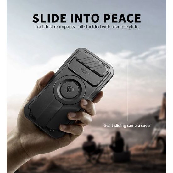 Dexnor MagSafe 360 Kickstand Camprotector θήκη iPhone Air, μαύρη