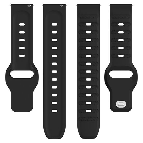 Techsuit remienok na hodinky 22mm (W050), čierny