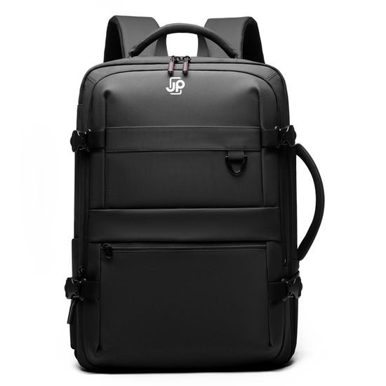 JP Rucksack B15 für Alltag und Freizeit - 48x33x20~25 cm - Schwarz