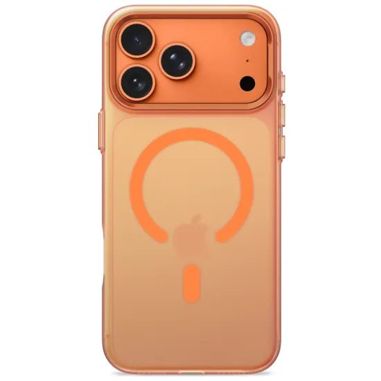Tech-Protect MagZero MagSafe Case für iPhone 17 Pro Max / 18 Pro Max - Ultradünne Schutzhülle mit Metallrahmen - Matt Orange