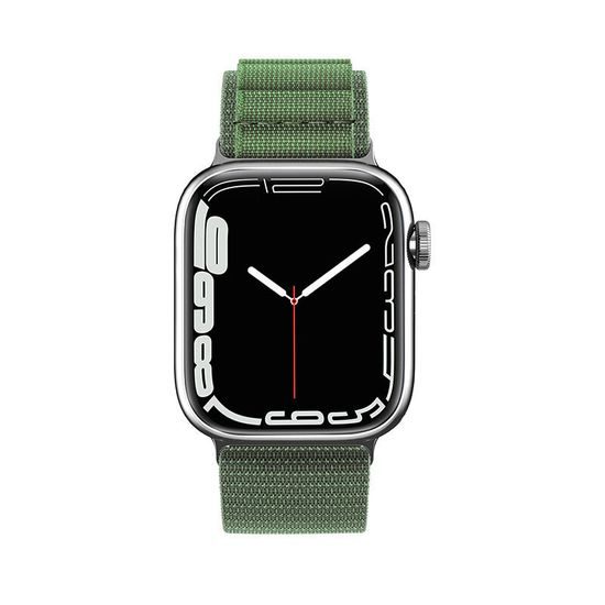 Pasek Alpine z jekleno zaponko, Apple Watch 42 / 44 / 45 / 49 mm, zelen