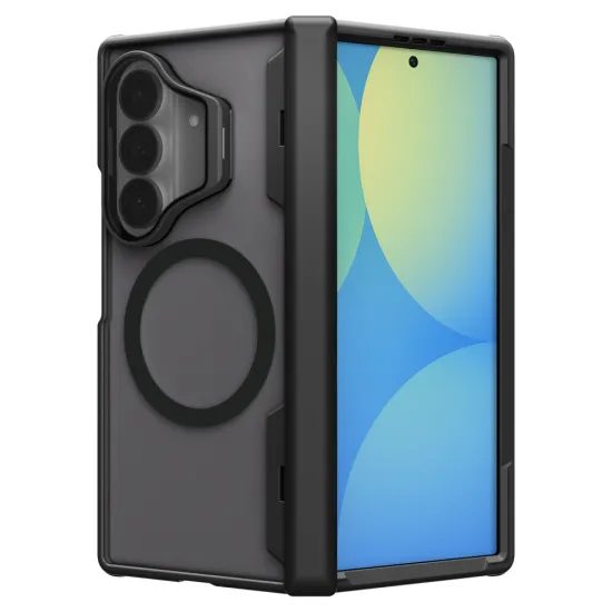 Samsung Galaxy Z Fold 8 Ultra ümbris – Spigen Optik Armor Pro MagSafe'iga – must