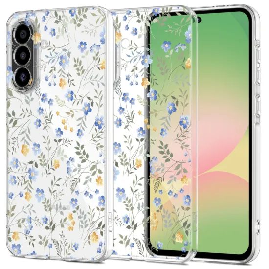Tech-Protect FlexAir Schutzhülle für Samsung Galaxy A27 5G - Ergonomisches TPU Case - Wiesenblumen