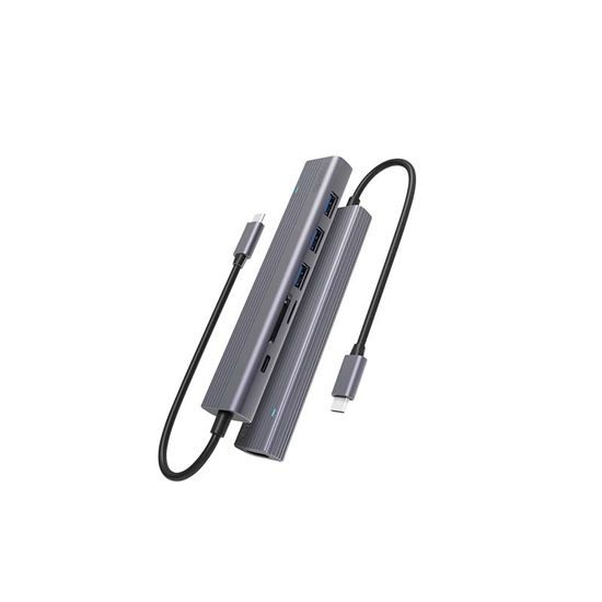 Spello USB-C Hub Slim 7in1 - διαστημικά γκρι