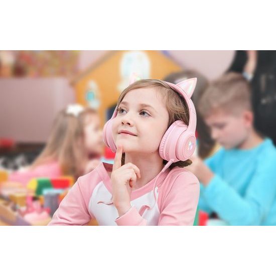 Onikuma B90 Ακουστικά Gaming Bluetooth, Ροζ