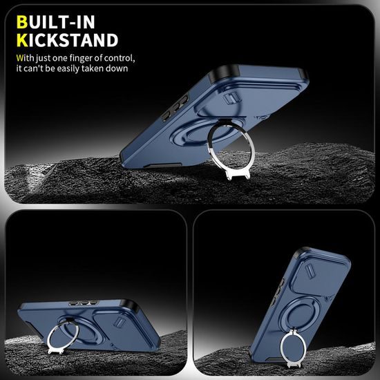 Camslide Stand obal, Xiaomi 17T Pro, modrý