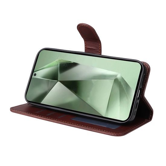 Magnet Case, Samsung Galaxy S24 FE, hnedý