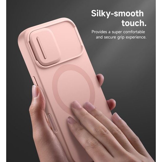 Suritch MagSafe Kickstand Camprotector obal iPhone 17, ružový