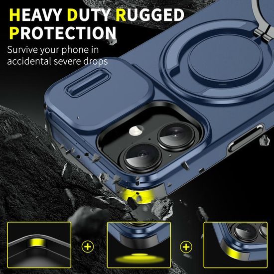 Camslide Stand etui, iPhone 17, modro