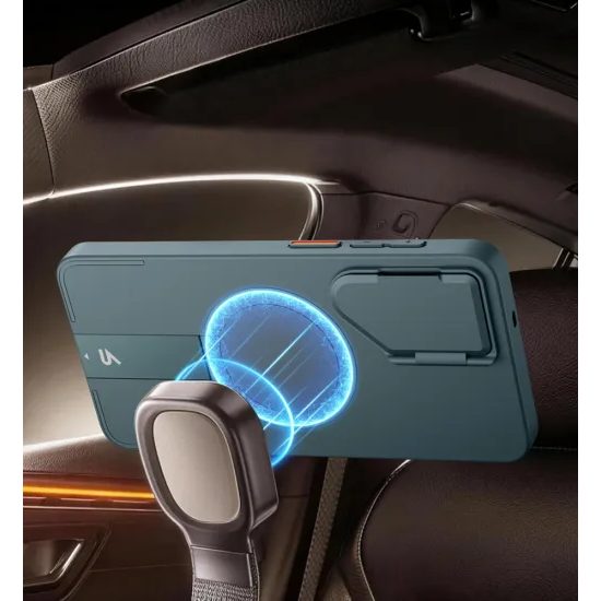 Suritch MagSafe Kickstand Camprotector θήκη Samsung Galaxy S26 Plus, σκούρο πράσινο