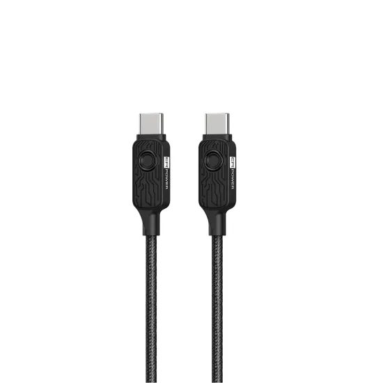 ER POWER Datablocker kabel USB-C - USB-C, PD 100W, 1,5m, czarny
